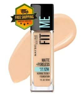 Maybelline Fit Me Matte + Poreless Liquid Foundation, 120 Classic Ivory, 1 fl oz - Picture 1 of 6