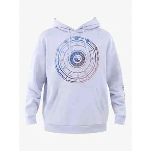 No Boundaries Men's Unisex Girls Graphic Print Hoodie, White Large - Picture 1 of 5