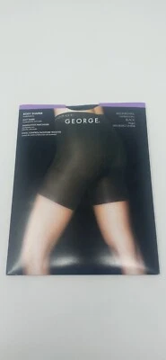 NEW GEORGE Body Shaper Pantyhose - MEDIUM/TALL Black Silky Sheer - STYLE 4858 - Image 1 of 4