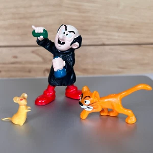 Schlümpfe 40211 Super Schlumpf Gargamel Azrael Katze + MAUS Figuren Schleich Peyo 1980 - Bild 1 von 6
