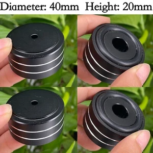 4PCS Aluminum Hifi Audio AMP Subwoofer Stand Pad Speaker Isolation Feet 40*20mm - Picture 1 of 8
