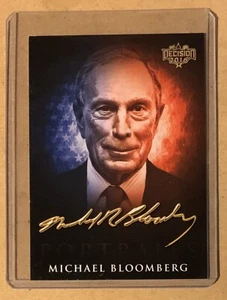 MICHAEL BLOOMBERG DECISIONE 2016 CARTE COLLEZIONABILI POLITICHE COLORE RITRATTO CARD CP13 - Foto 1 di 2