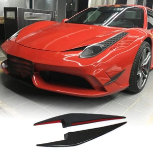 Parachoques delantero divisores canards aletas carbono seco para Ferrari 458 Speciale 14-15 - Imagen 1 de 15