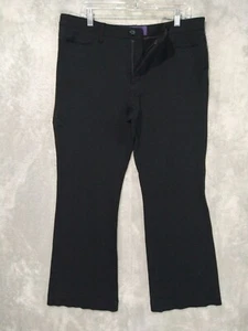 NYDJ Damenhose 14 schwarz Bootcut Lift Tuck hoher Bund Stretch dunkle Waschung bauchfrei - Bild 1 von 10