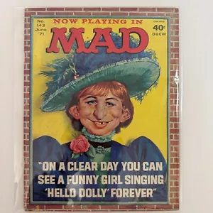 MAD Magazin Ausgabe #143 Juni 1971 Barbra Streisand Komödie Satire Vintage Comic - Bild 1 von 1
