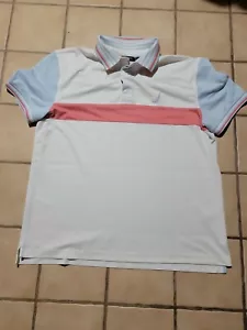 Nautica Slim Fit Poloshirt gestreift XXL blau weiß hellrot - Bild 1 von 3