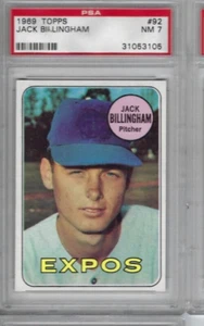 Carta baseball 1969 Topps #92 Jack Billingham Montreal Expos graduata PSA 7 - Foto 1 di 2