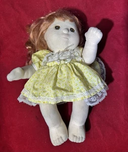1985 Vintage MY CHILD DOLL with Red Hair & Brown Hazel Eyes Yellow Dress - Bild 1 von 9
