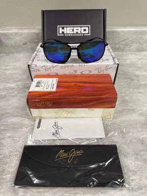 MAUI JIM | 全新 | KAUPO GAP | B437 - 03M | MATTE BLUE | 蓝色夏威夷 — 第 1/4 张图片