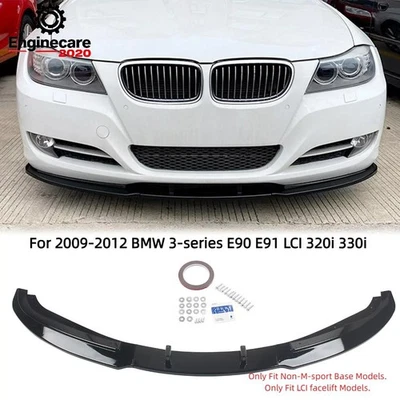 KIT DE CARROCERÍA PARACHOQUES DELANTERO BLANCO BRILLANTE PARA BMW 320i 330i E90 2009-2011 4 puertas/sedán lip Foto 1 de 4
