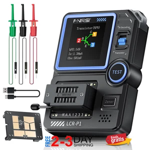 Probador de Componentes Electrónicos Transistor Medidor ESR LCR Digital Recargab - Picture 1 of 7