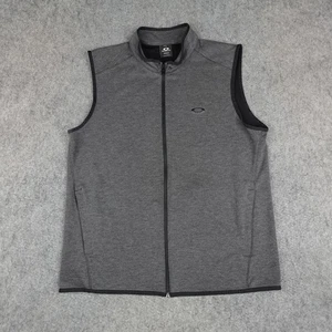 Oakley Vest Mens XL Gray Full Zip Range Vest 2.0 Performance Tech Golf Casual - Picture 1 of 13