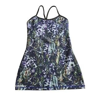 Camiseta sin mangas Lululemon Power Y verde multicolor talla 4 - Imagen 1 de 7