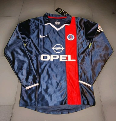 Camiseta retro manga larga PSG 2001/2002 Ronaldinho #21, talla L Foto 1 de 4