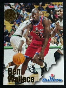 1996 NBA Hoops Rookie RC Ben Wallace #314 HOF Pistons - Picture 1 of 2