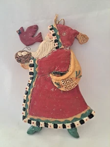 Weihnachtsmann füttert die Vögel Ornament - Bild 1 von 5