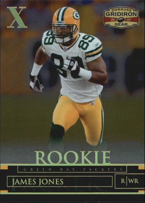 2007 Donruss Gridiron Gear Gold Holofoil X's #144 James Jones/100 - FB - Image 1 of 1