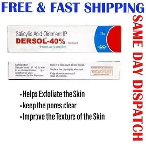 Salicylic Acid 40% w/w Ointment (25gm) for Skin Care Acne, Blemishes, Redness - Picture 1 of 3