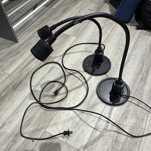 Paar Sunnex 700 Schwanenhals Schlange Arbeit Lesen gewichtete Basis 34” & 27” - Bild 1 von 8