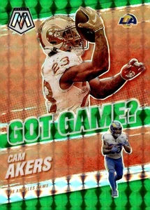 2021 Panini Mosaic #GG-9 Cam Akers Hai Gioco? Mosaico verde - Foto 1 di 2