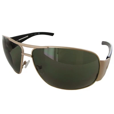 Guess женщин GF0143 провода обод оберните вокруг модные солнцезащитные очки, золото/зеленый - Изображение 1 из 4