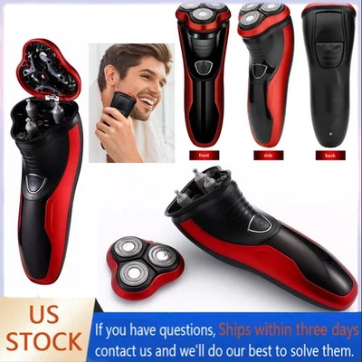 Electric Shaver Mens Razor Rotary Waterproof Pop-Up Trimmer Wet Dry Cordless NEW - Image 1 of 4