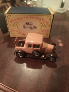 Matchbox Models of Yesteryear Y8 1926 Morris Cowley "Bullnose" Tan Made in UK - Picture 1 of 4