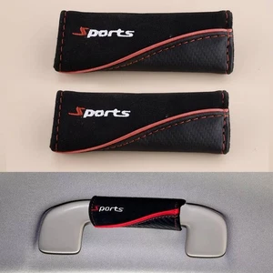 2x Car Interior Sports Roof Grab Handle Protector Armrest Pull Cover - Picture 1 of 7