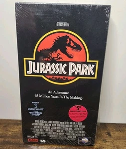 Jurassic Park VHS 1993 Spielberg Universal Studios Goldblum Partially Sealed - Picture 1 of 8