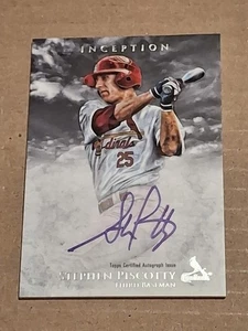 2013 Stephen Piscotty Bowman Inception handsignierte Auto Rookie Karte RC #PA-SP - Bild 1 von 3