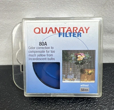 Quantaray 80A 58mm Camera Lens Filter with Case Made in Japan Good condition - Image 1 of 4