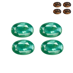 VVS 0,54 quilates [lote de 4 piezas] ovalado 3,9 x 2,5 mm verde azul a púrpura rojo alejandrita - Imagen 1 de 5