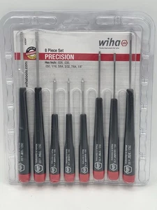 Wiha 26391 8 Piece SAE Precision Hex Screwdriver Set - Picture 1 of 2