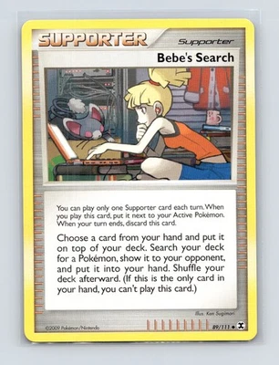 Pokémon TCG Bebe's Search 89/111 Rising Rivals Normal MP - Image 1 of 2