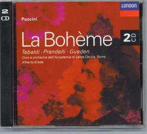 PUCCINI - LA BOHEME -TEBALDI-PRANDELLI-GUEDEN- NEW 2CDS - Imagen 1 de 2