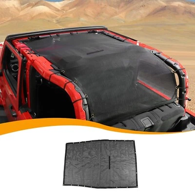 Hoolcar Mesh Sun Shade for Jeep JL, Blocks UV, Wind, Noise, Bikini Top Cover ... - Image 1 of 4