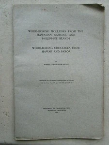 WOOD-BORING MOLLUSKS FROM THE HAWAIAN, SAMOAN AND PHILIPPINE ISLANDS, 1924. - Imagen 1 de 7