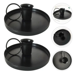 2PCS Iron Chic Candlestick Candle Stand Candle Holder for Indoor Home - Picture 1 of 12
