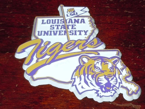 NCAA LSU TIGERS Louisiana State Vintage SEC RUBBER FRIDGE MAGNET Standings Board Cover