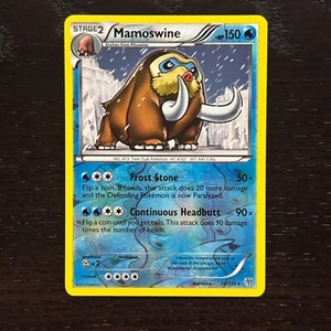 Mamoswine 28/135 Pokemon Plasma Storm Black & White Reverse Holo Rare Card LP - Picture 1 of 2