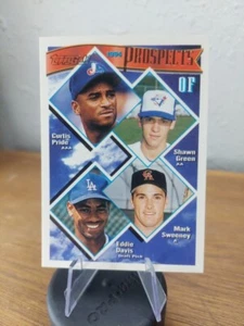 1994 Topps - Prospects #237 Shawn Green, Mark Sweeney, Curtis Pride - Picture 1 of 2