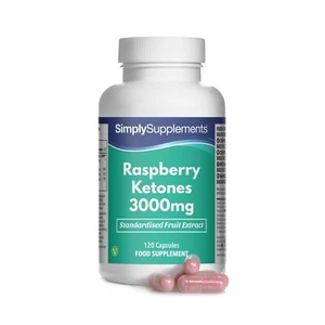 Chetoni di lampone 3000 mg - 120 Capsule - Simply Supplements - Foto 1 di 3