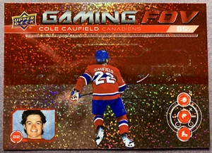 2024-25 Upper Deck Gaming FOV Speckle #GFOV-1 Cole Caufield Montreal Canadiens - Imagen 1 de 1