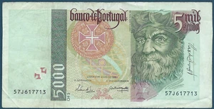 PORTUGAL - 5 000 ESCUDOS 1998 - Billet de banque // Qualité : TTB - Picture 1 of 2