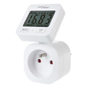 Contatore di energia contatore di corrente digitale contatore watt sottomemoria IP20 3680W 16A bianco - Foto 1 di 13