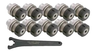 21 piezas Techniks HSK 63F ER 40 Routers CNC Kit de Herramientas - Portabrocas, Pinza, Llave - Imagen 1 de 1