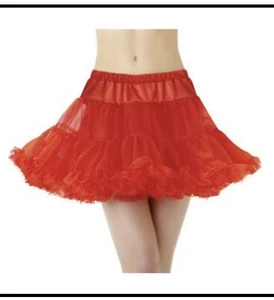 COSTUME Adult RED PETTICOAT TUTU TULLE One Size Fits Most NEW Ret $27. - Picture 1 of 8