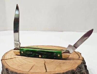 Cuchillo Pluma Gallina y Gallo Verde Pick Hueso Plegable Cuchillo Bolsillo - 302-GPB Foto 1 de 4