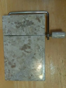 Marble Cheese Slicer with 1 Wire Cutting Board Cutter Butter Tray - Picture 1 of 4