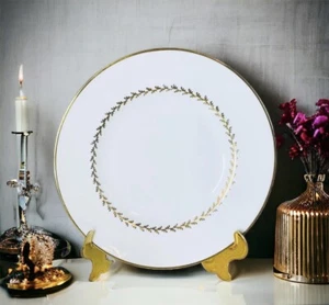 Royal Tuscan Wedgwood GOLDEN FERN White Gold Laurel Bread & Butter Plate NEW - Picture 1 of 9